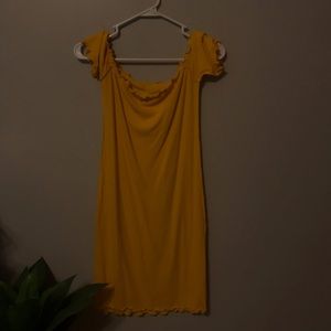 Off the shoulder fitted dress